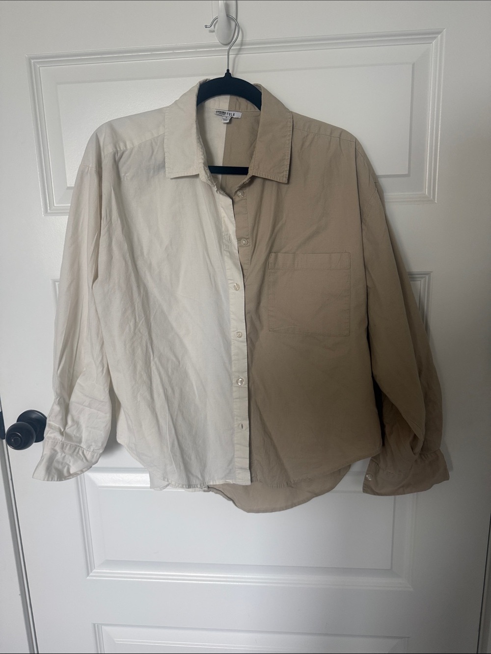 Pistola Two-Tone Beige & Cream Button-Up shirt